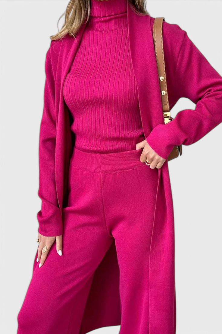 Conjunto de tres piezas de punto Mahalia LuvaModa