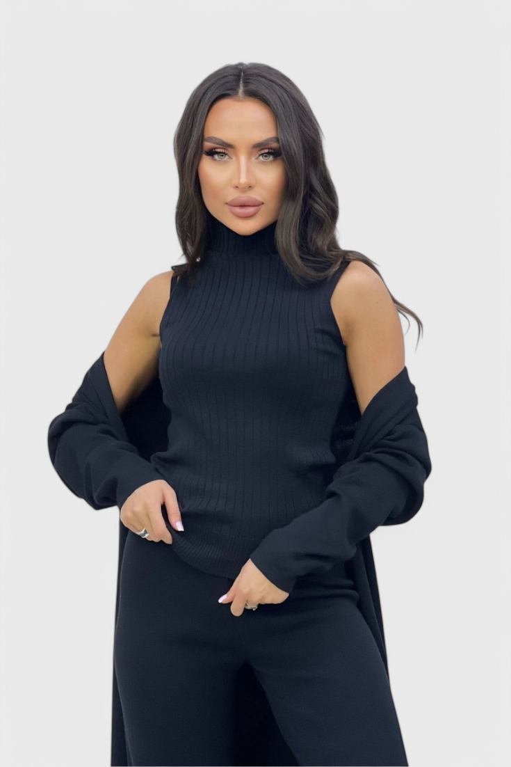 Conjunto de tres piezas de punto Mahalia LuvaModa