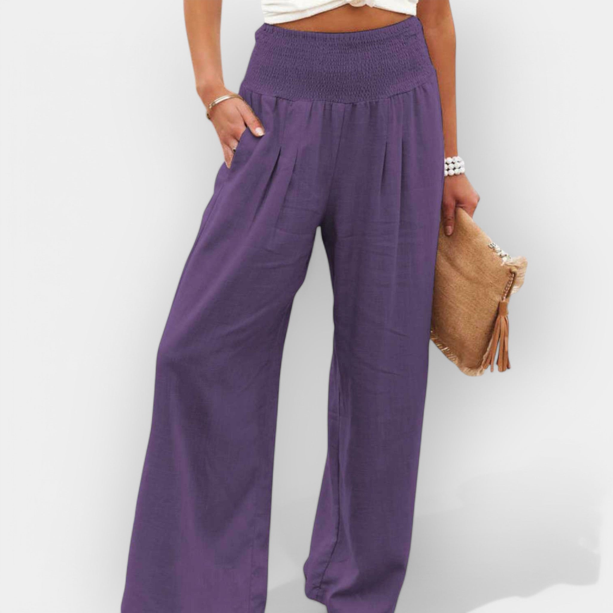Pantalones anchos cómodos LuvaModa