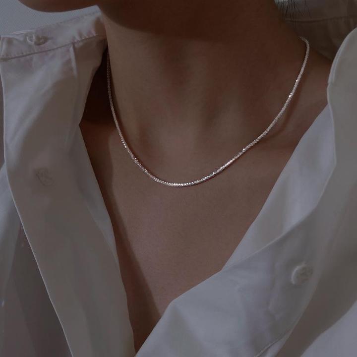 Conjunto de collar de plata LuvaModa