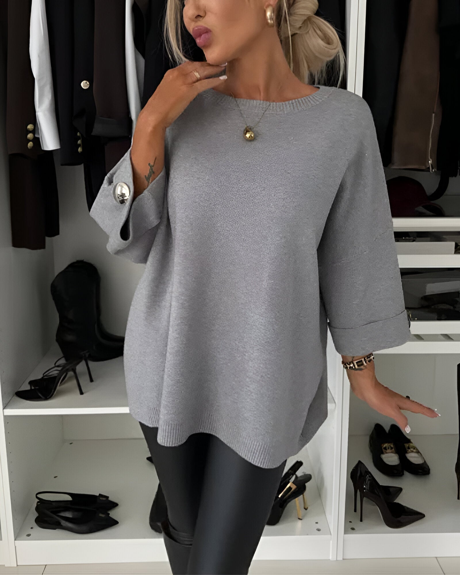 Janelle – Suéter informal con estilo Luvamoda
