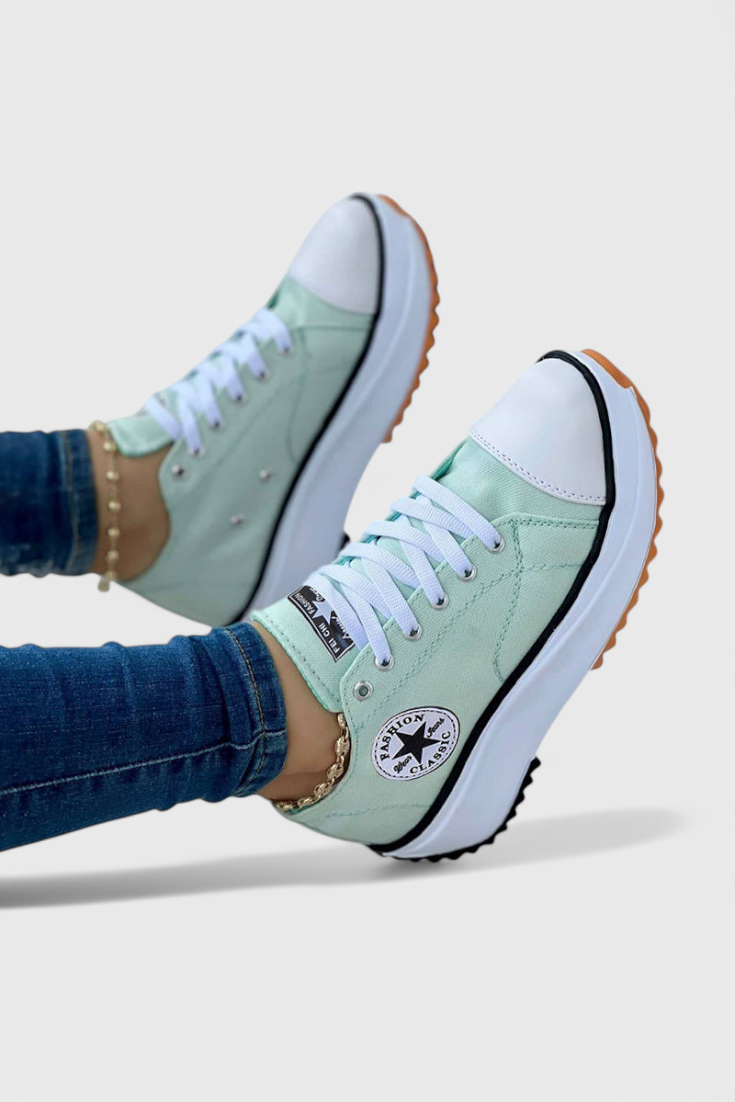 Zapatillas de lona gruesas Taya LuvaModa