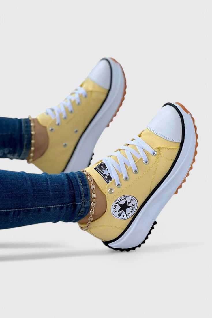 Zapatillas de lona gruesas Taya LuvaModa