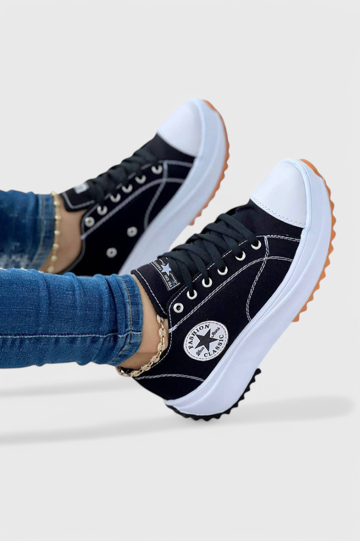 Zapatillas de lona gruesas Taya LuvaModa