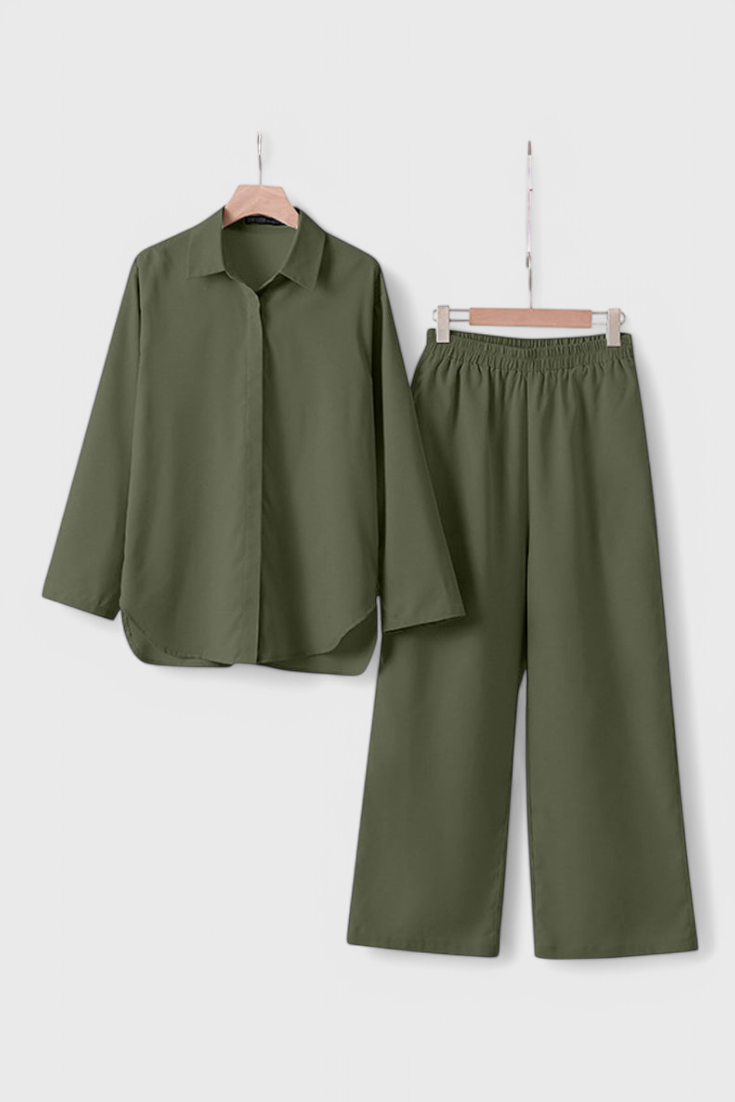 Conjunto de dos piezas de algodón y lino Skye LuvaModa