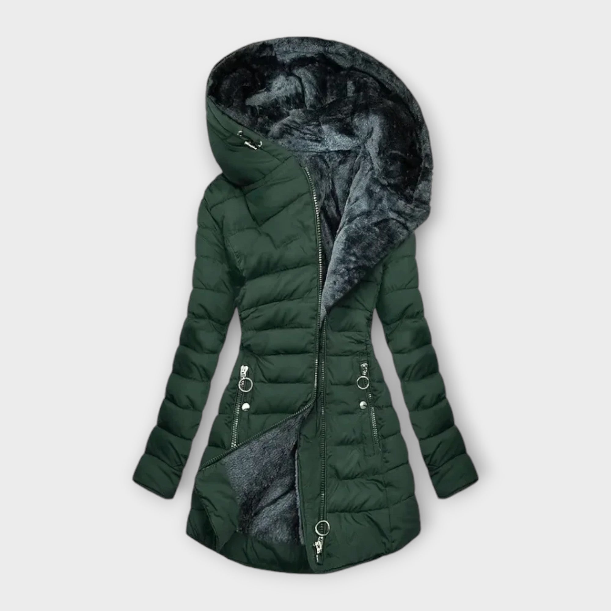 Kori - Chaqueta de cuero cálida Luvamoda
