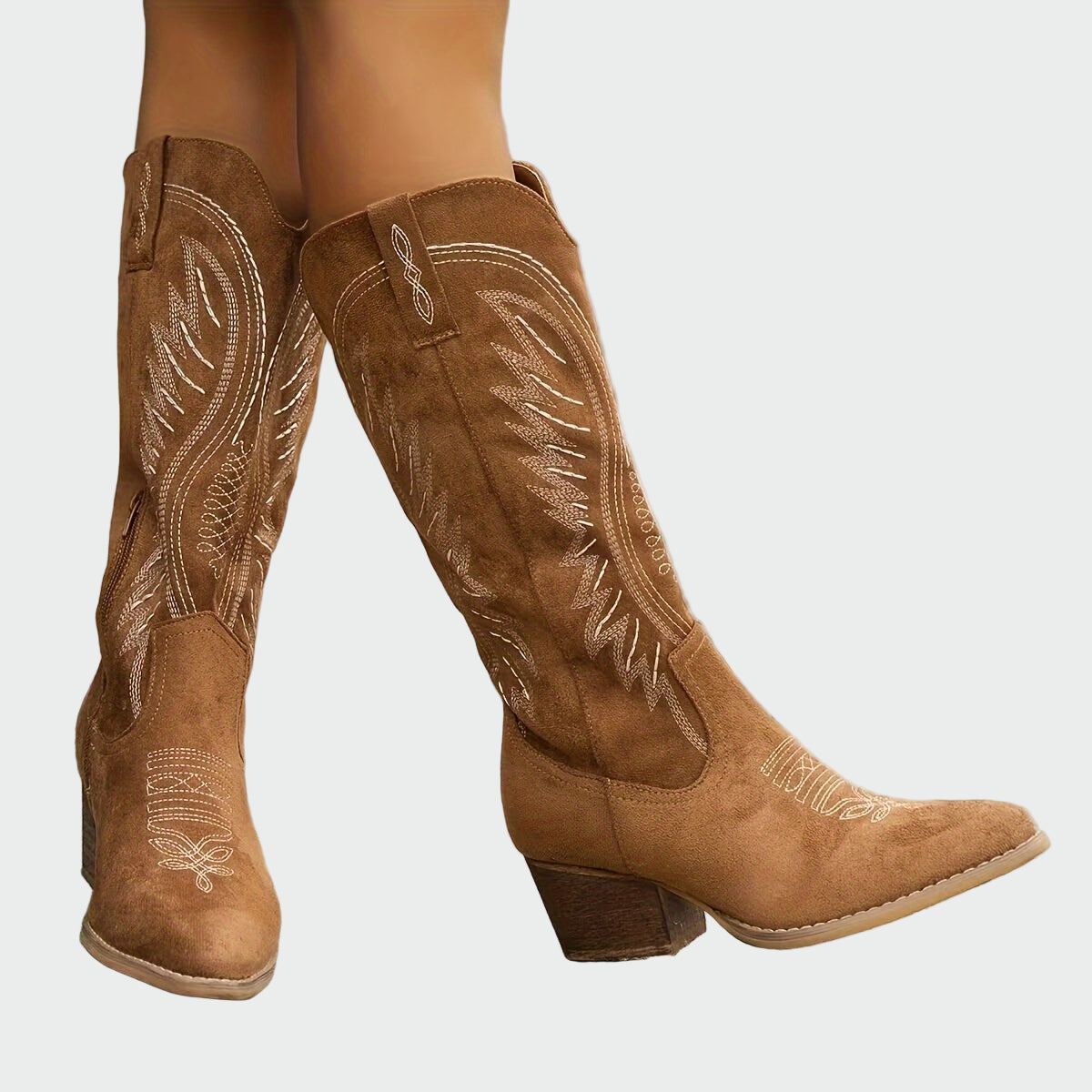 Botas vaqueras bordadas con estilo LuvaModa