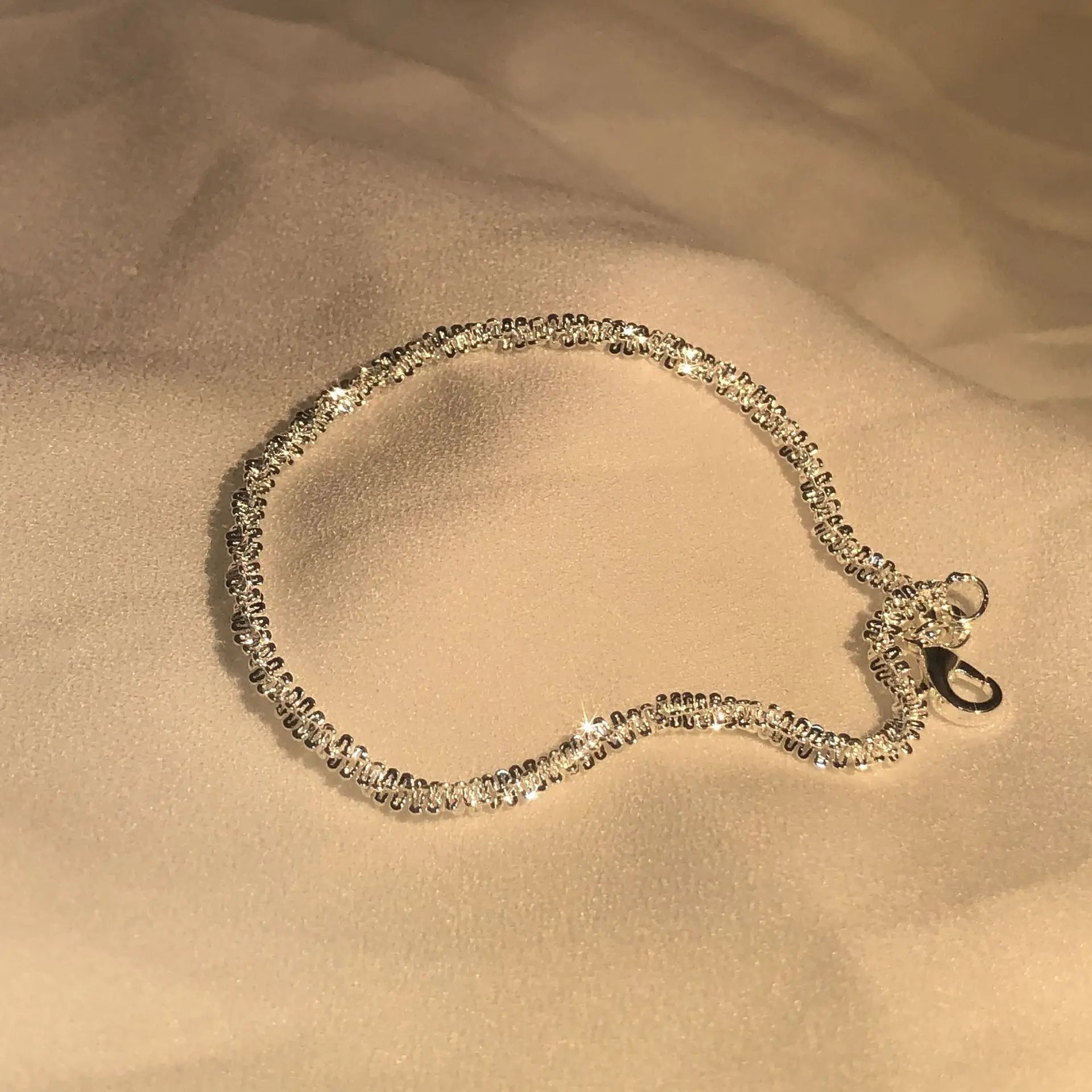 Pulsera de plata brillante LuvaModa