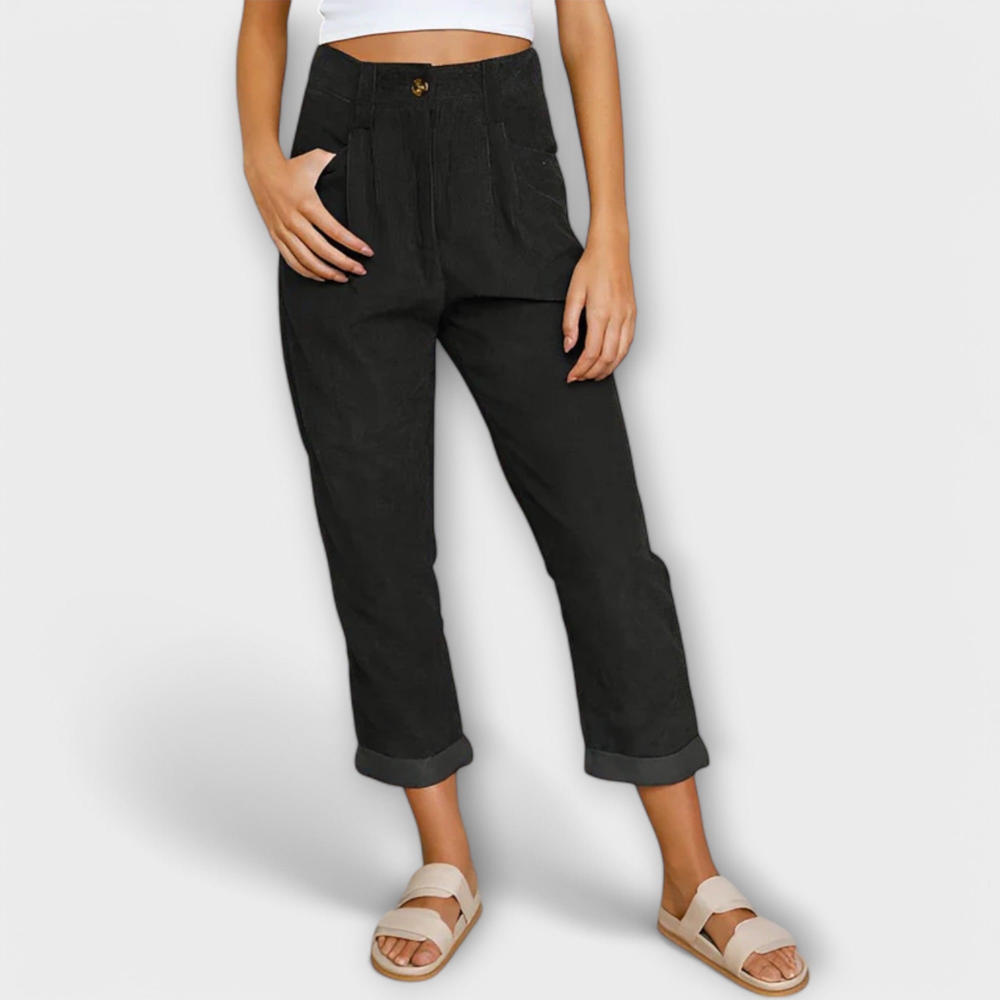 Jana - Pantalones de campana de moda LuvaModa
