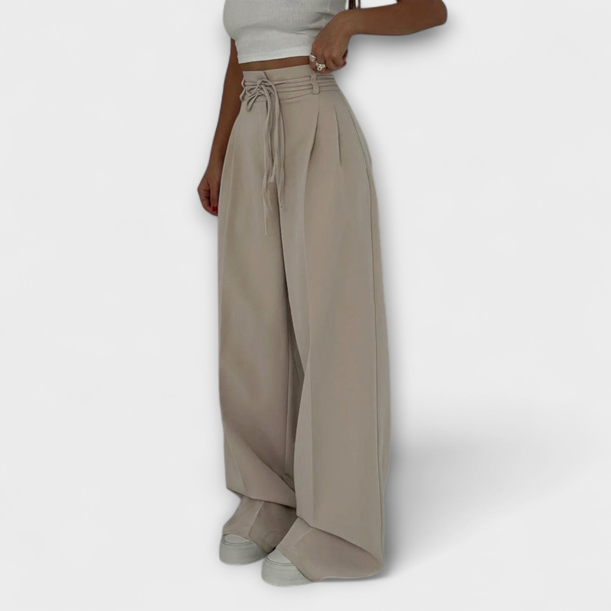 Jill - Pantalones de estar por casa con cordón LuvaModa