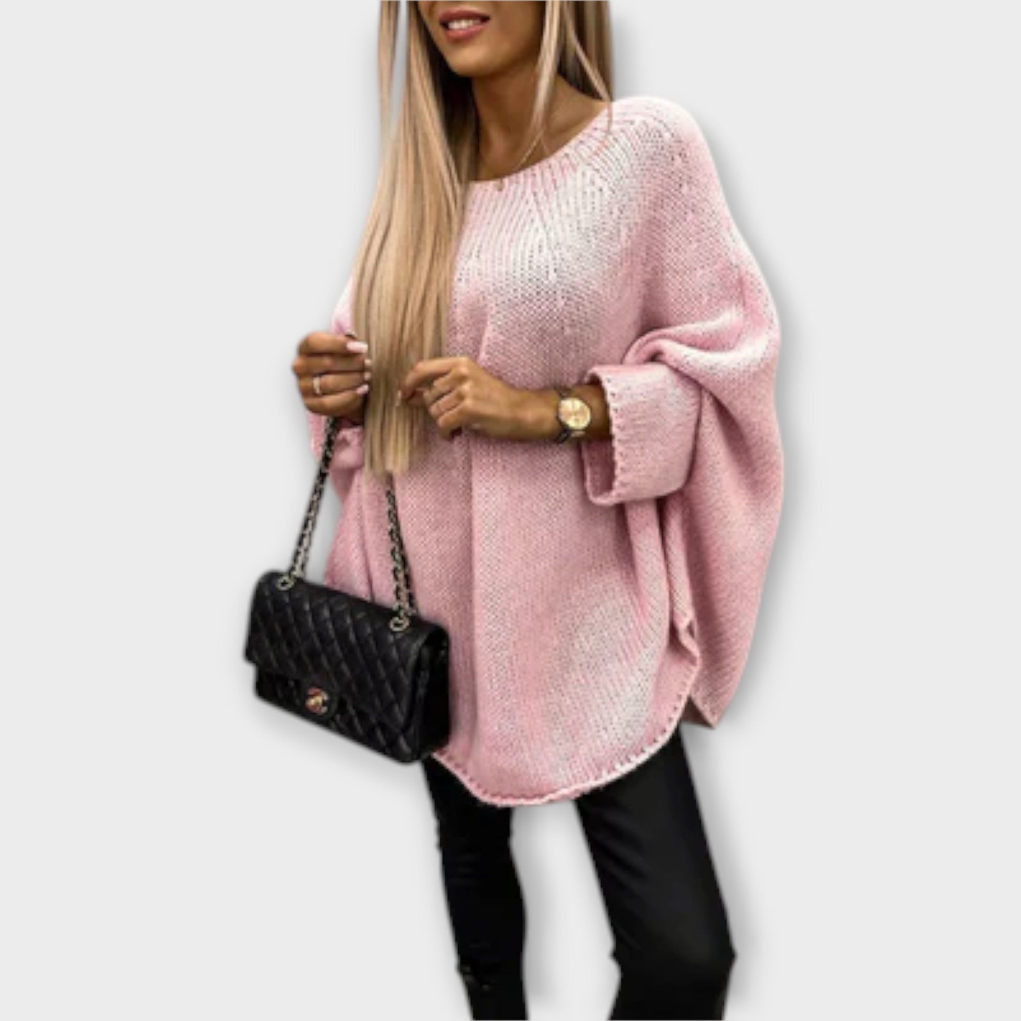 Isabelle - Elegante suéter de cuello redondo para mujer Luvamoda