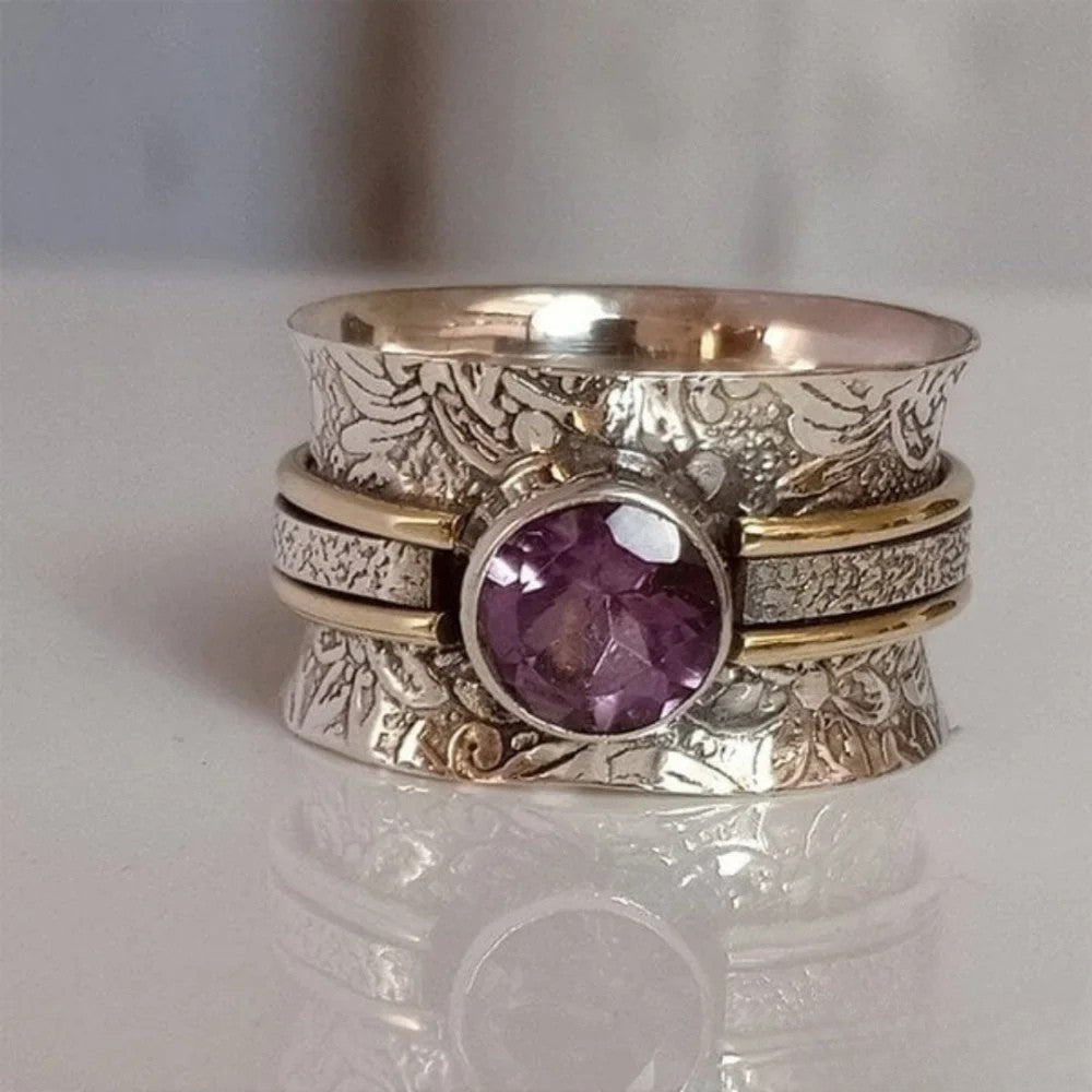Anillo de meditación de cristal de Bohemia LuvaModa