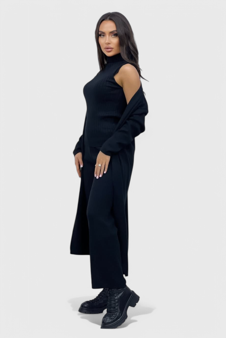 Conjunto de tres piezas de punto Mahalia LuvaModa