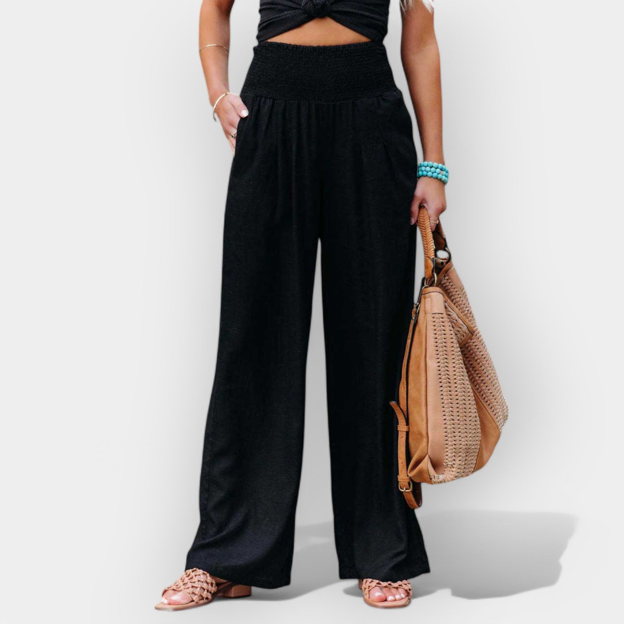 Pantalones anchos cómodos LuvaModa