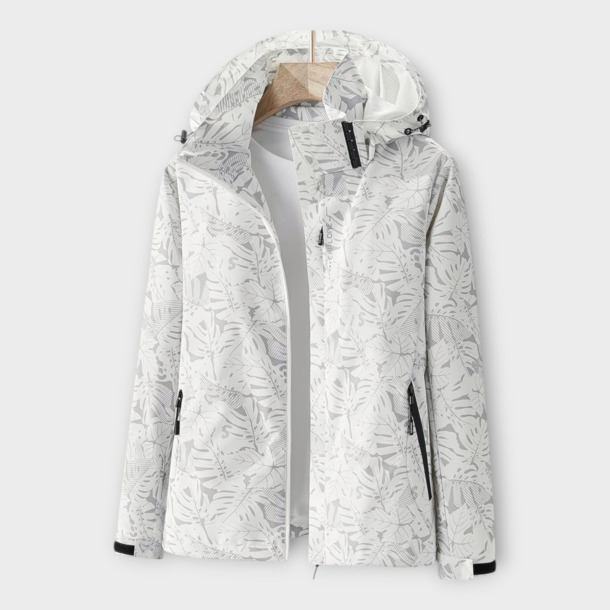 Chaqueta impermeable moderna con capucha Luvamoda
