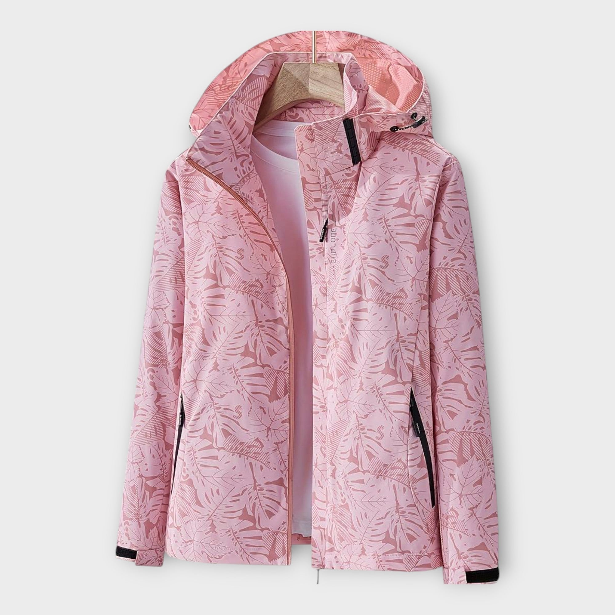 Chaqueta impermeable moderna con capucha Luvamoda