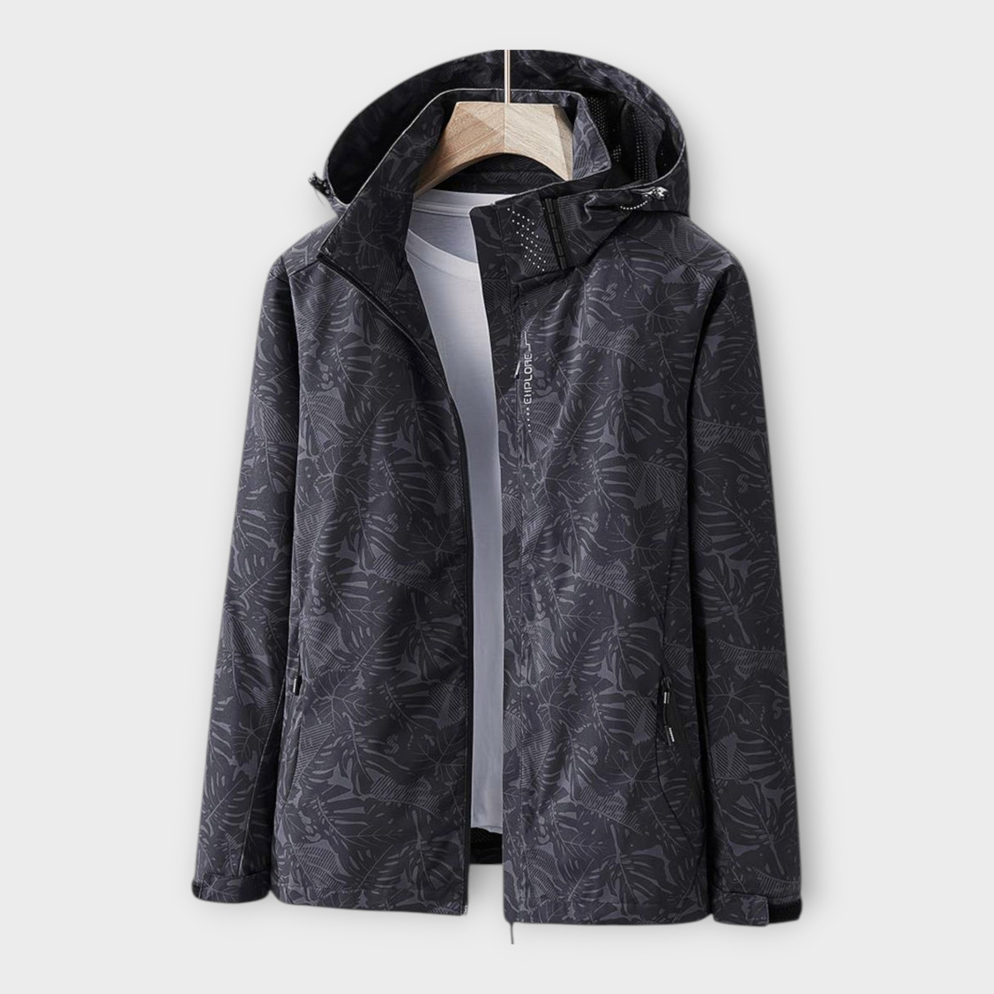 Chaqueta impermeable moderna con capucha Luvamoda