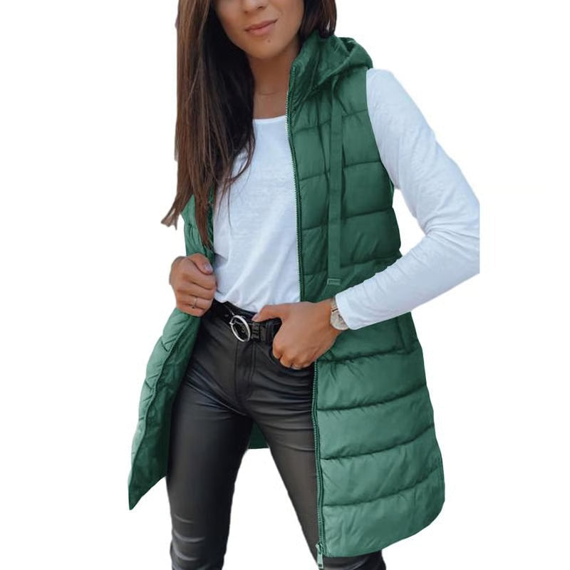 Chaqueta larga sin mangas para mujer Luvamoda