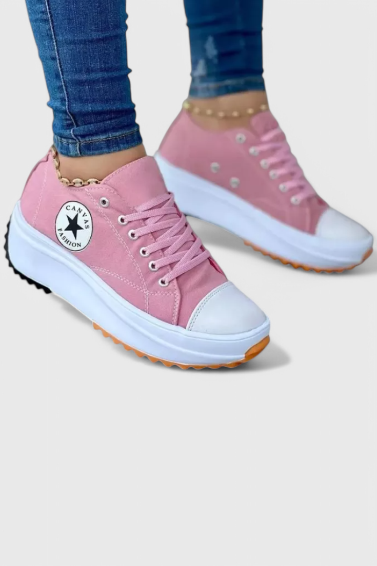 Zapatillas de lona gruesas Taya LuvaModa