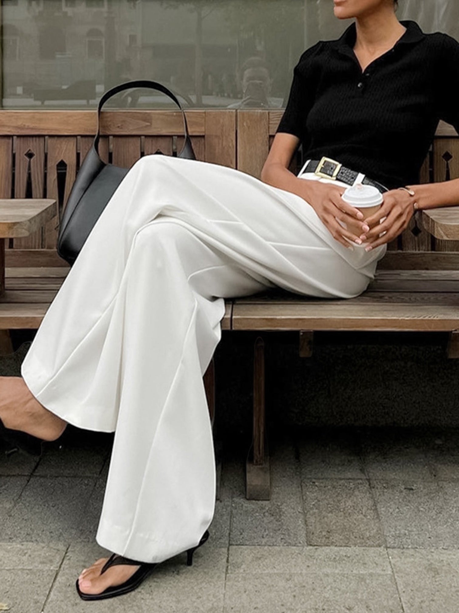 Iris | Pantalones anchos lisos LuvaModa