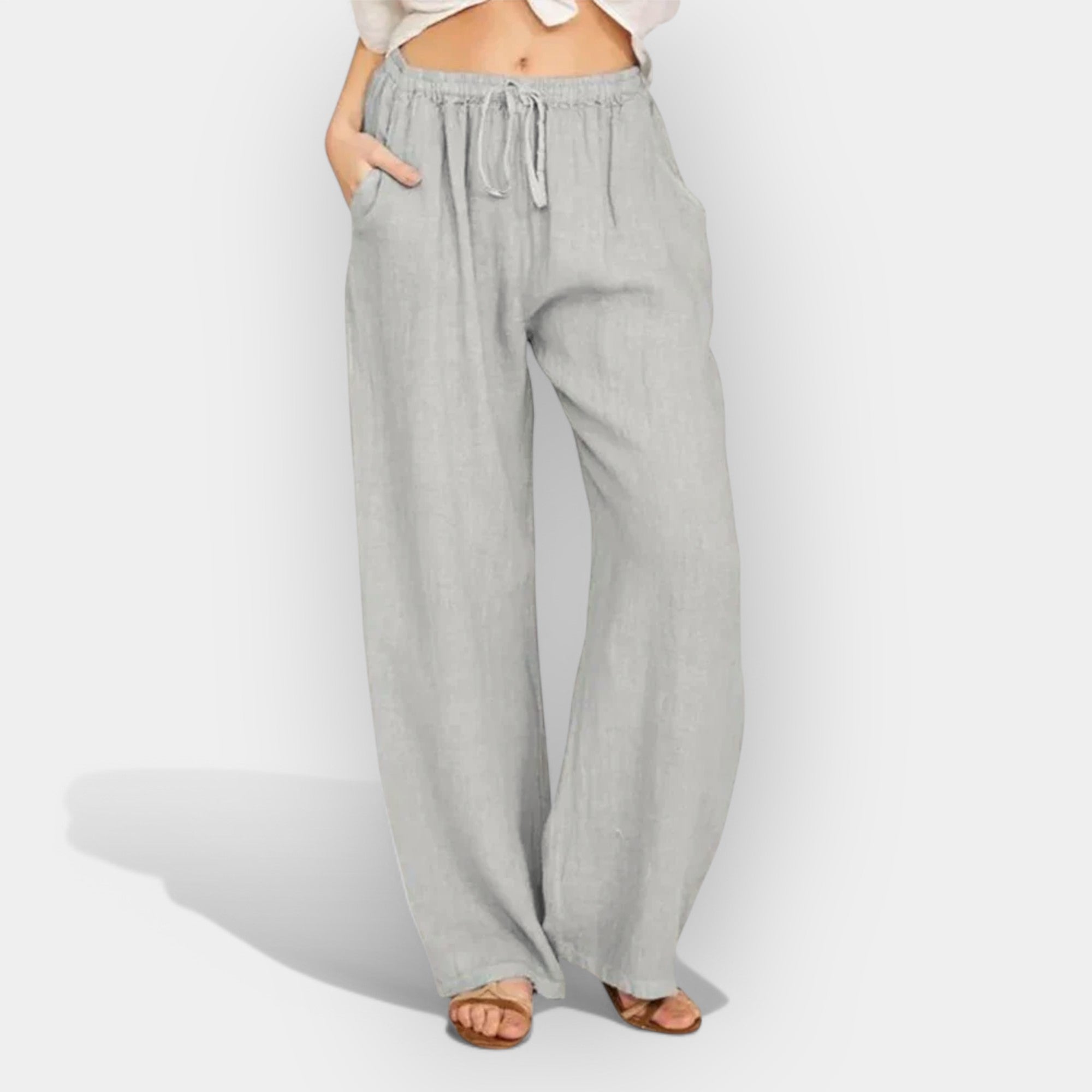 Pantalones de lino de verano aireados LuvaModa