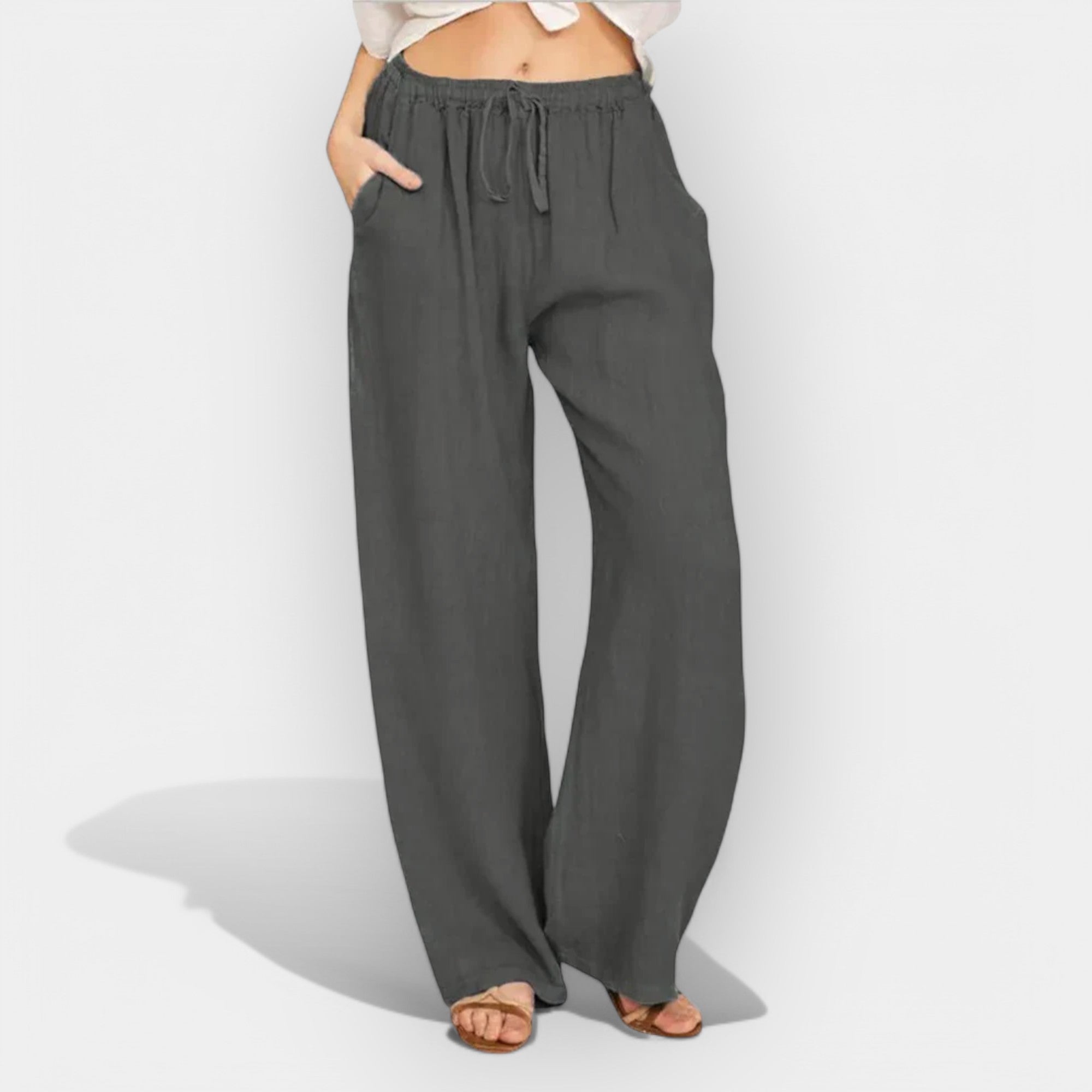Pantalones de lino de verano aireados LuvaModa