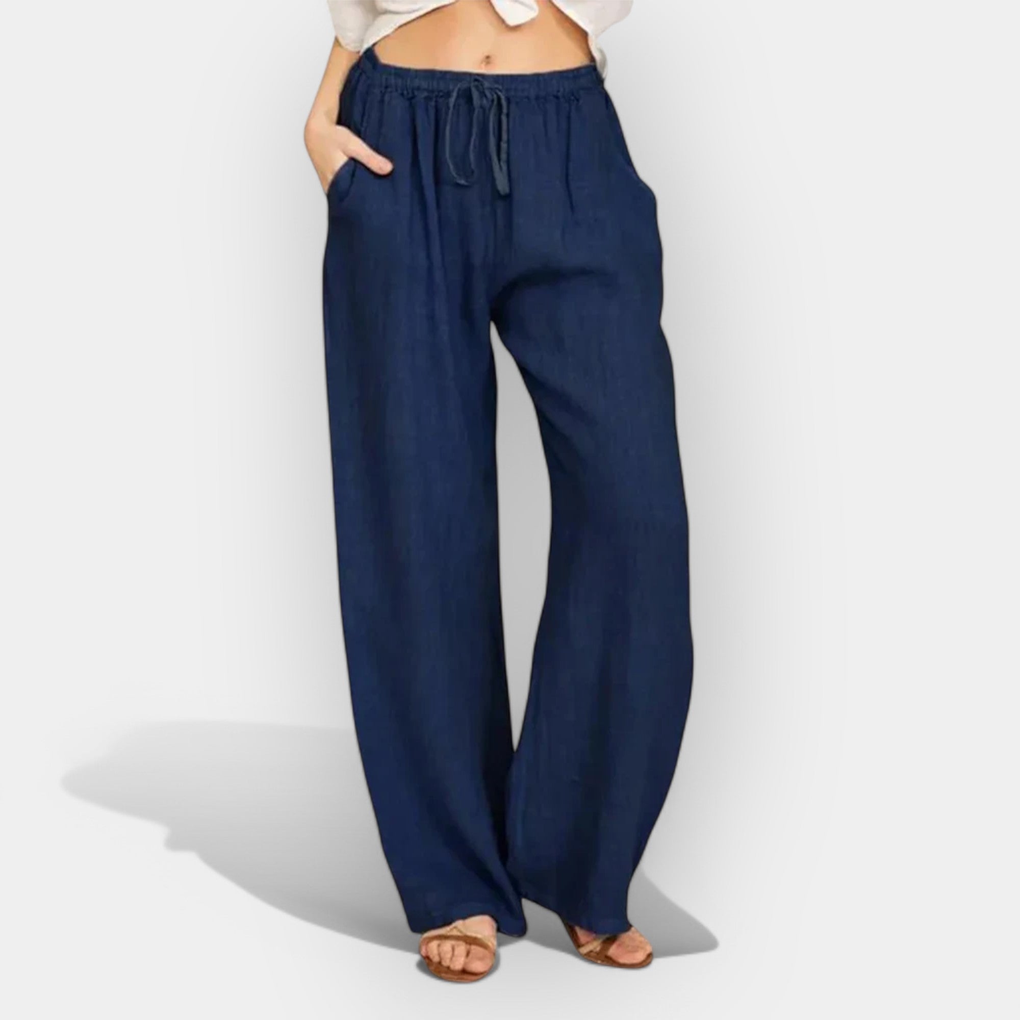 Pantalones de lino de verano aireados LuvaModa