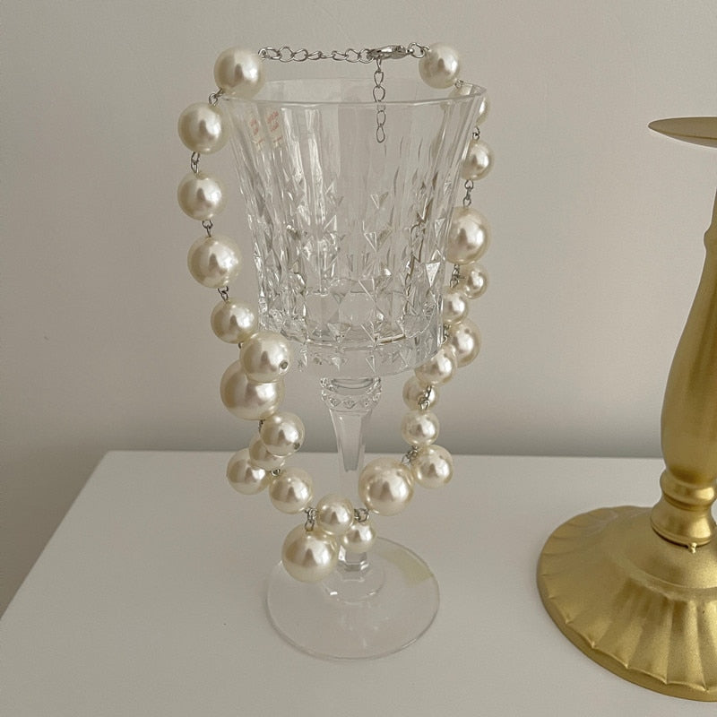 Encantador collar con perlas LuvaModa