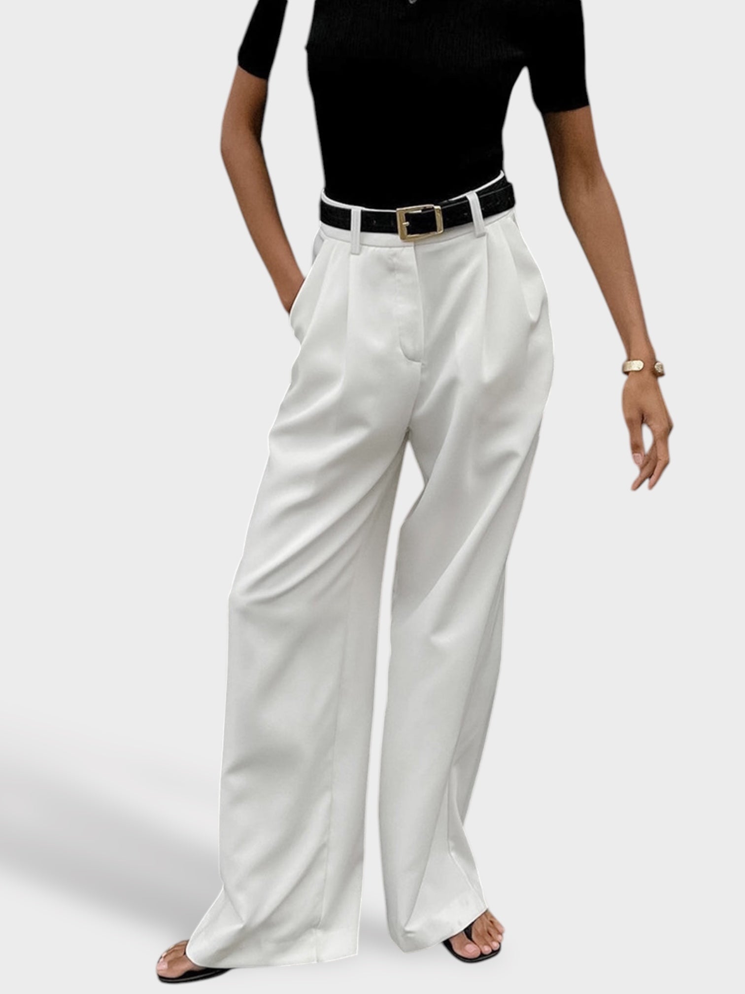 Iris | Pantalones anchos lisos LuvaModa