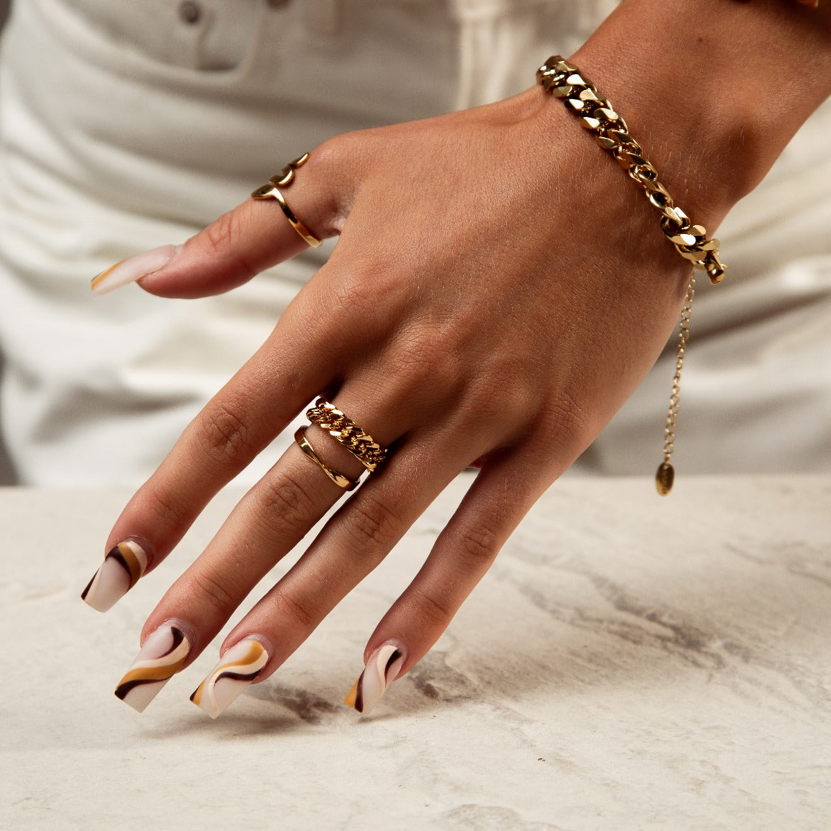 Anillo de cadena de bordillo LuvaModa