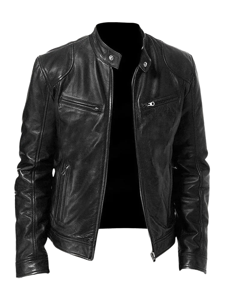 Carlos | Chaqueta de Cuero Elegante LuvaModa
