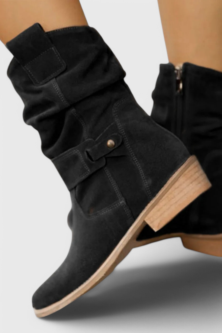 Aira - Botines clásicos de ante LuvaModa