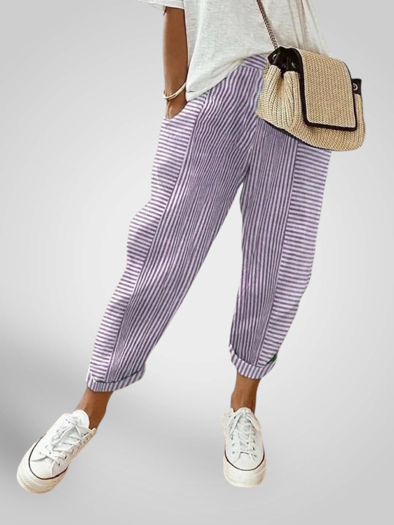 Rory | Pantalones cómodos a rayas LuvaModa