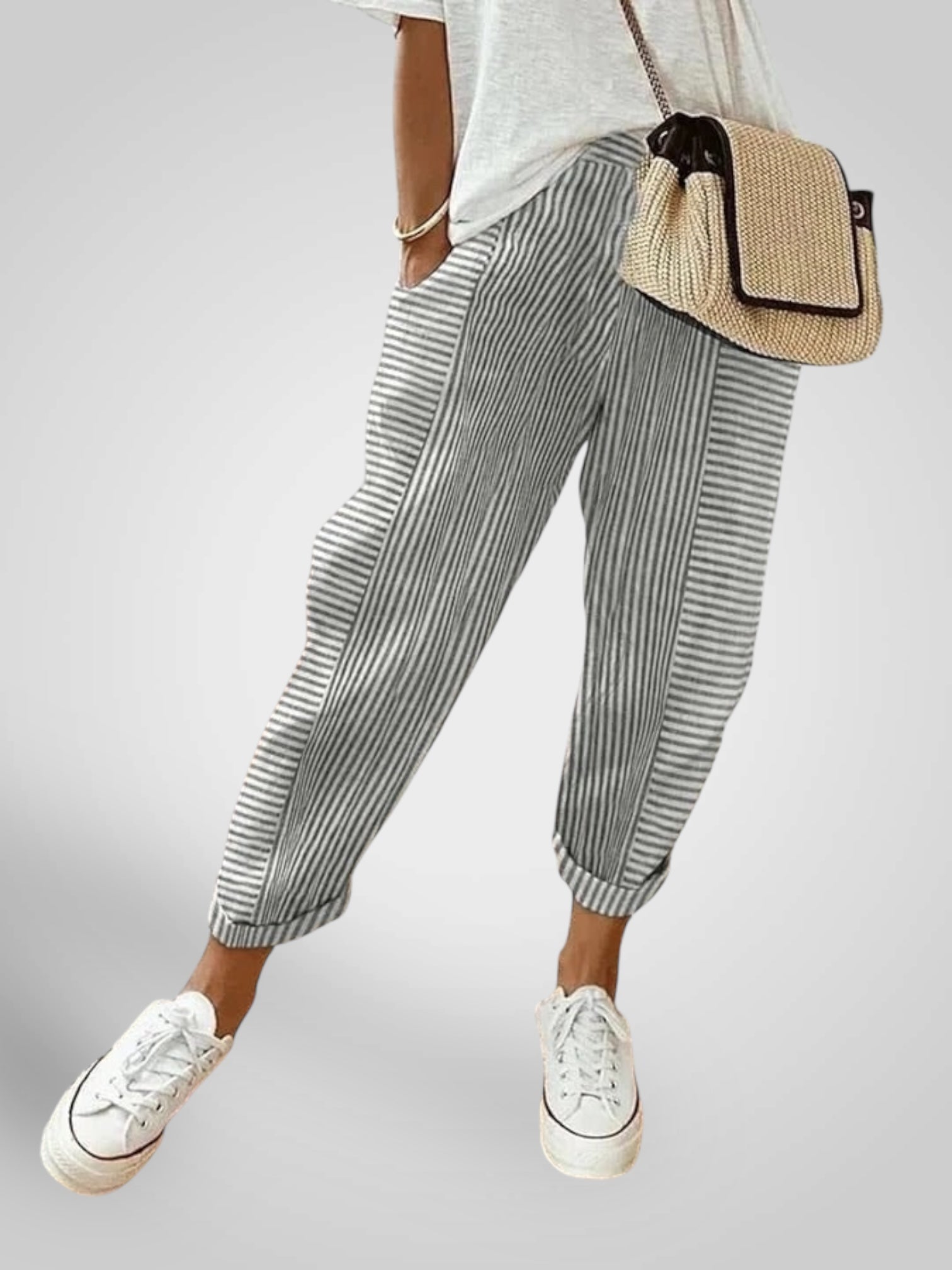 Rory | Pantalones cómodos a rayas LuvaModa