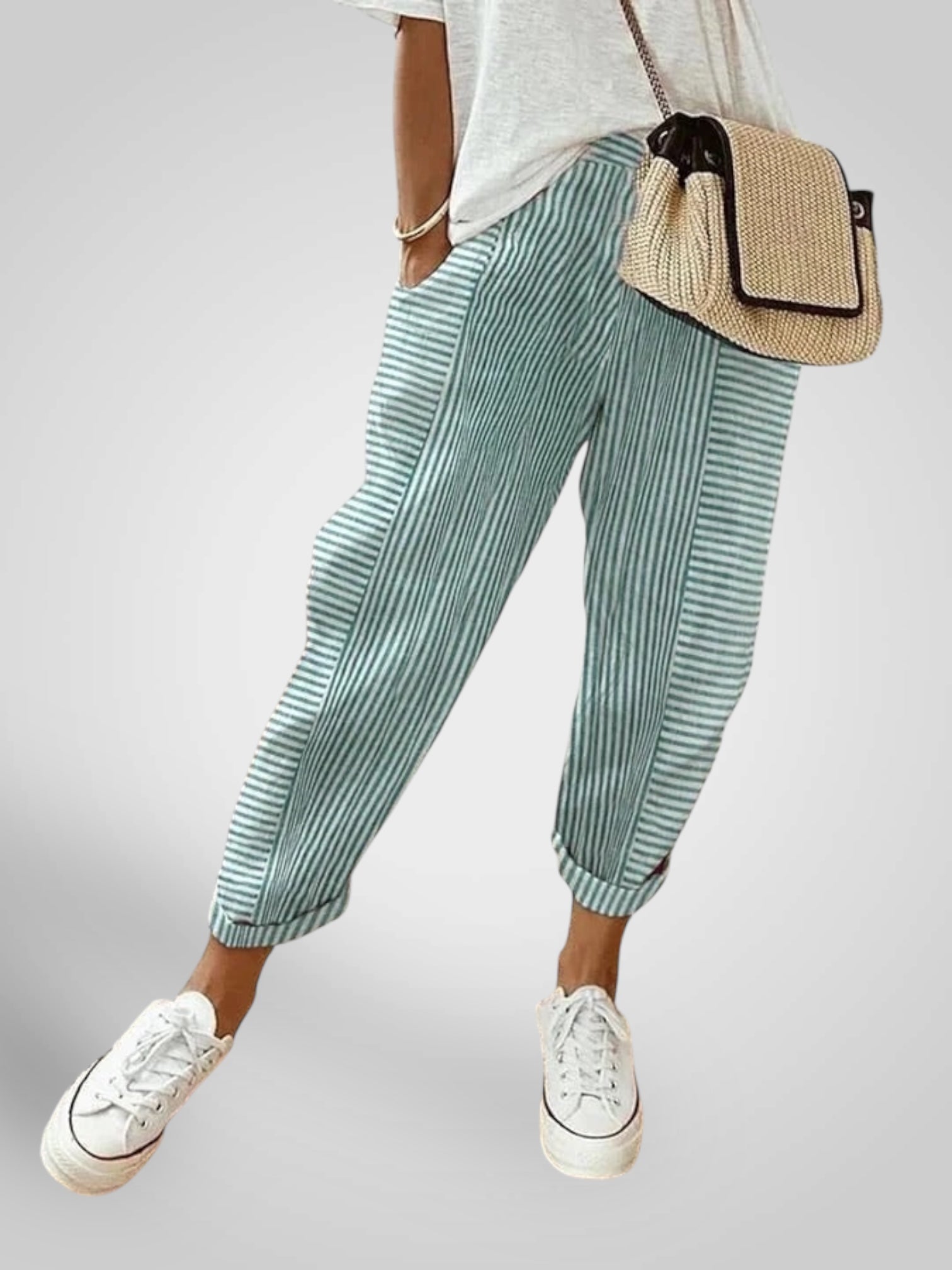 Rory | Pantalones cómodos a rayas LuvaModa