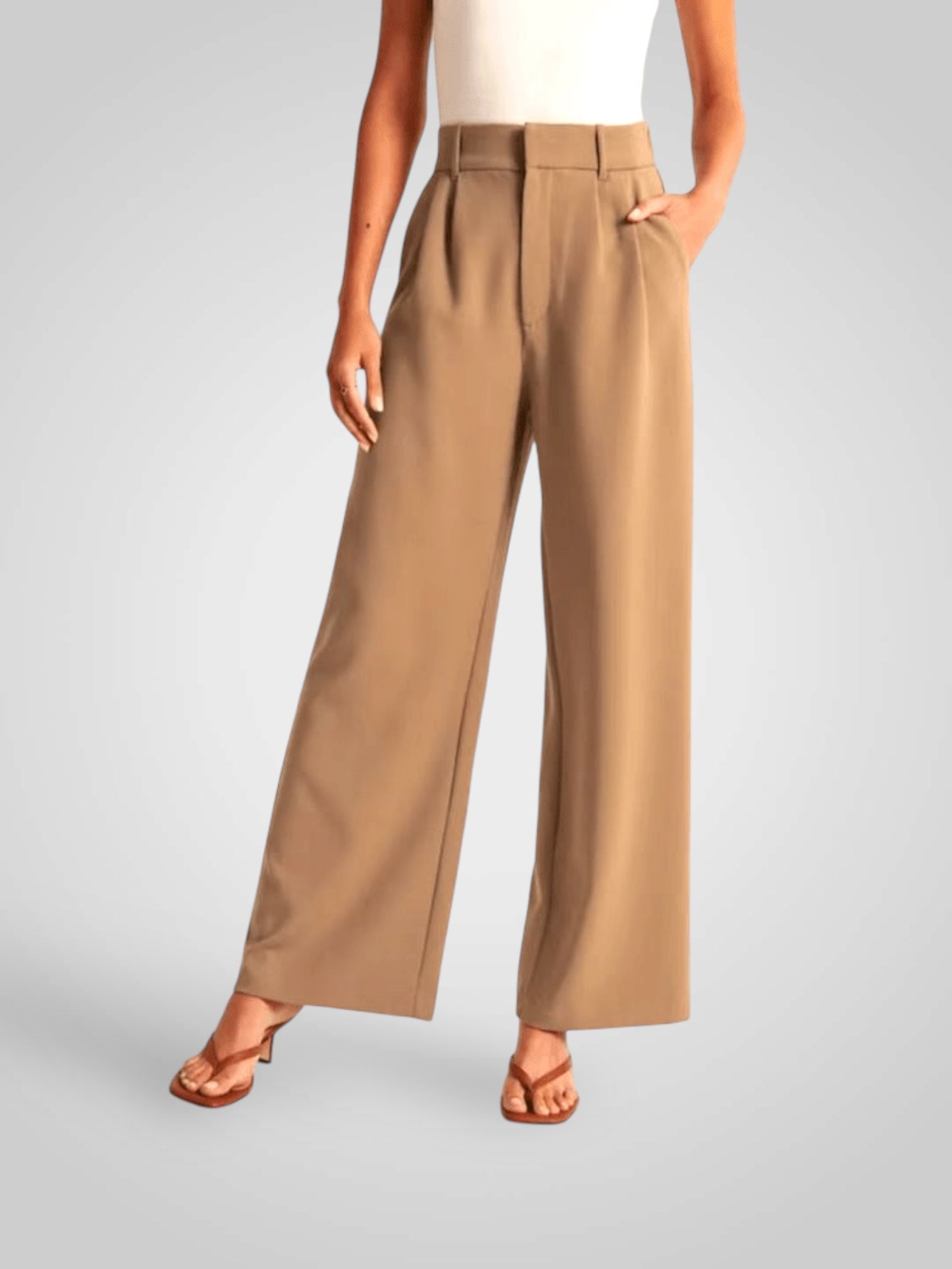 Vira | Pantalones anchos de cintura alta LuvaModa