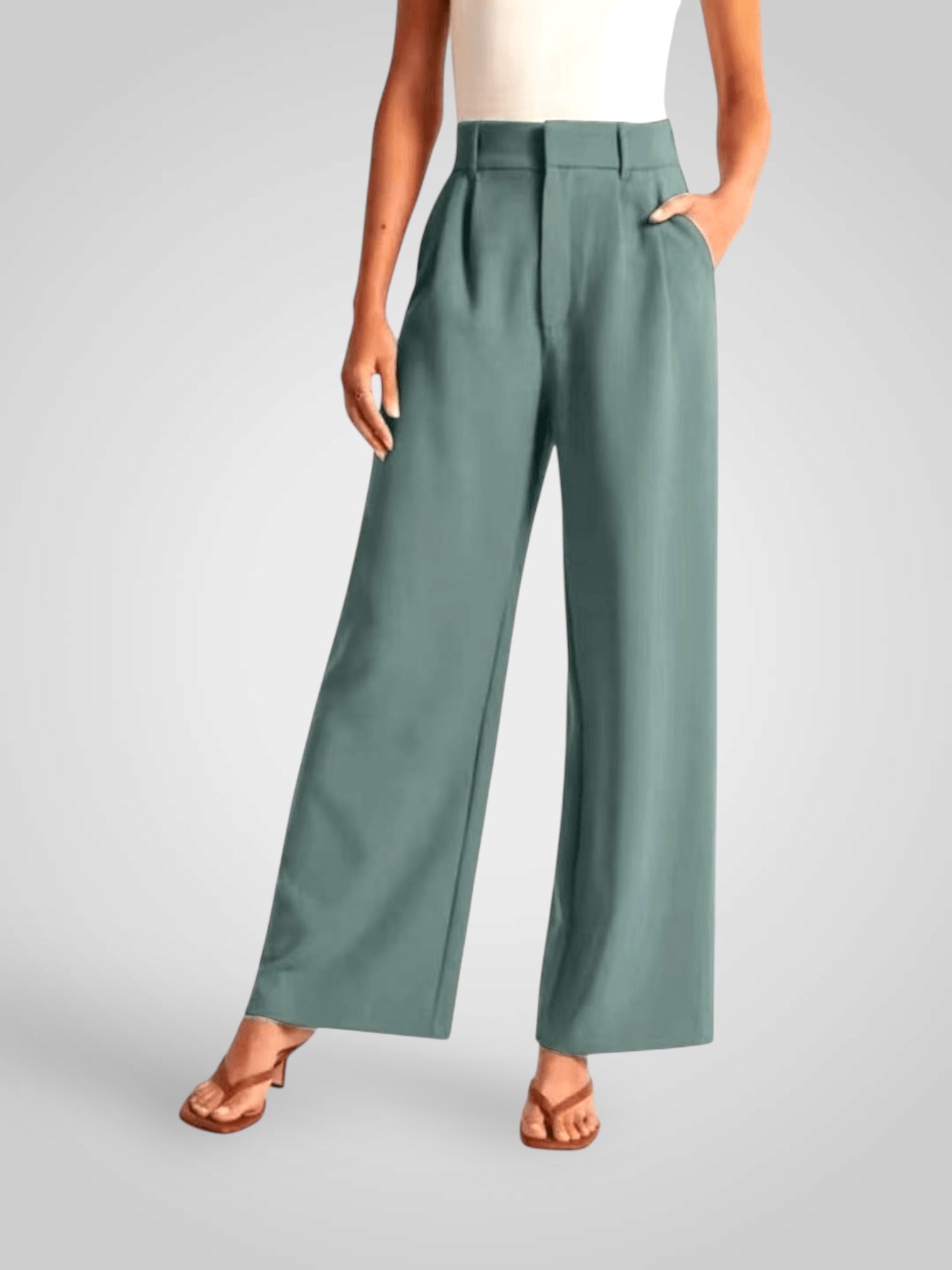 Vira | Pantalones anchos de cintura alta LuvaModa