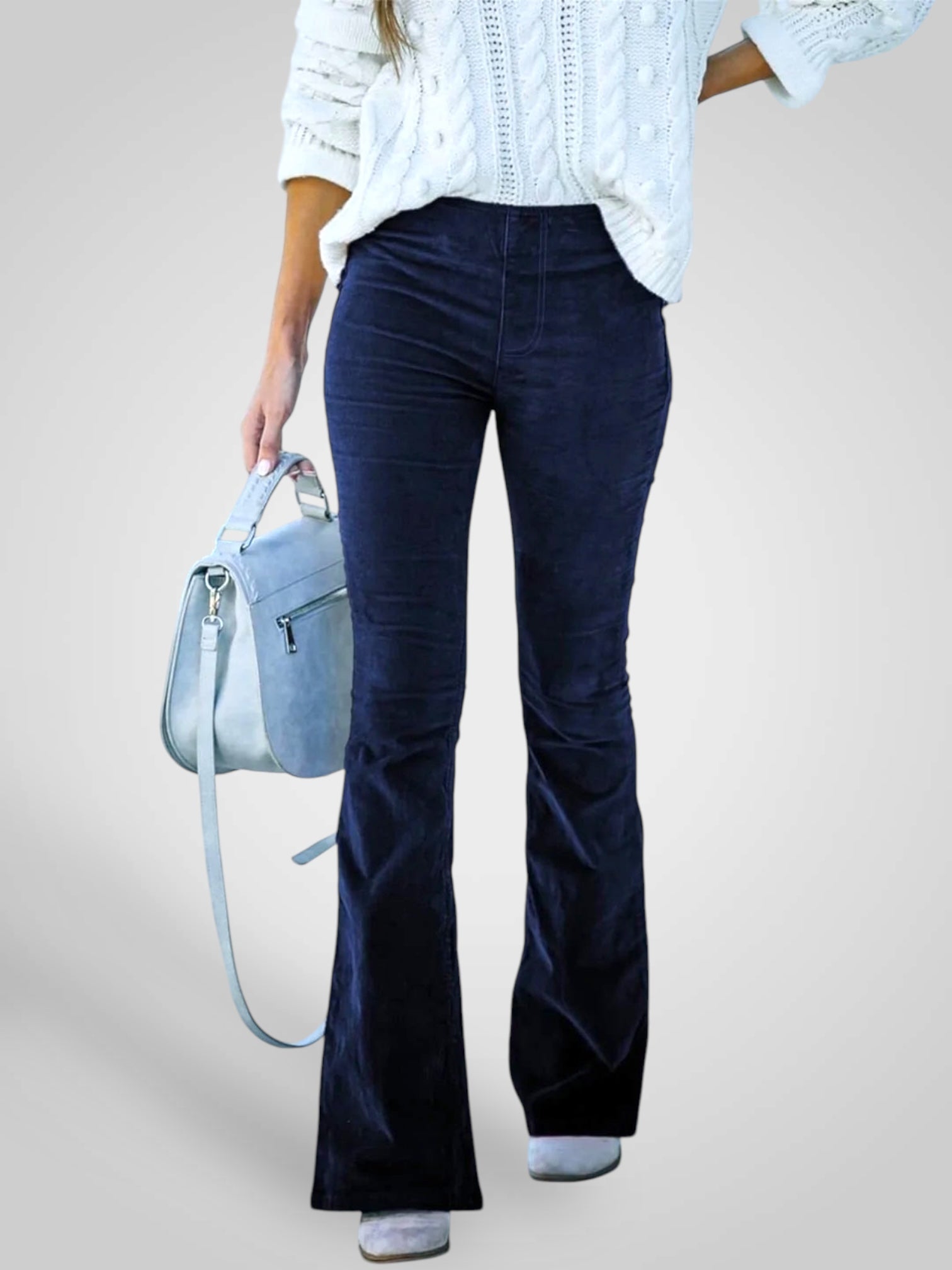 Nedda | Pantalones acampanados de cintura alta - Corte elástico LuvaModa