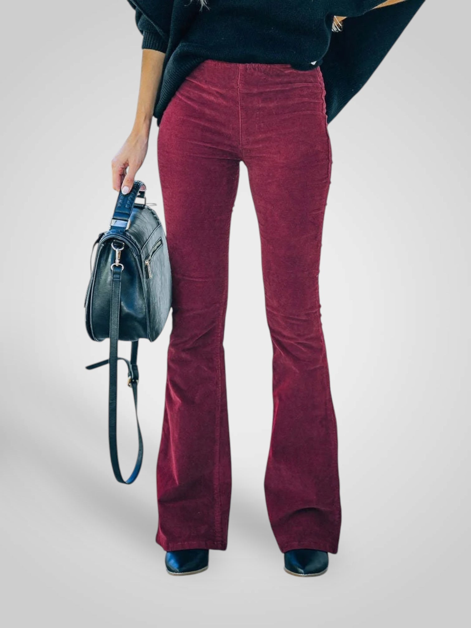 Nedda | Pantalones acampanados de cintura alta - Corte elástico LuvaModa