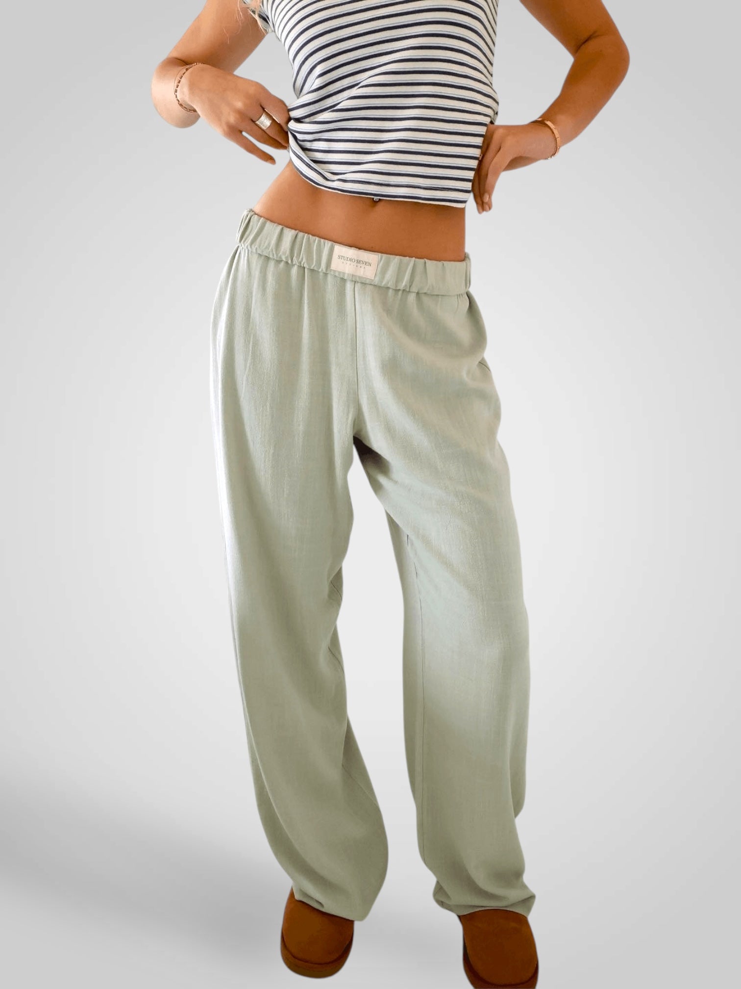 Bella | Pantalones de estar por casa para mujer - Cintura elástica LuvaModa