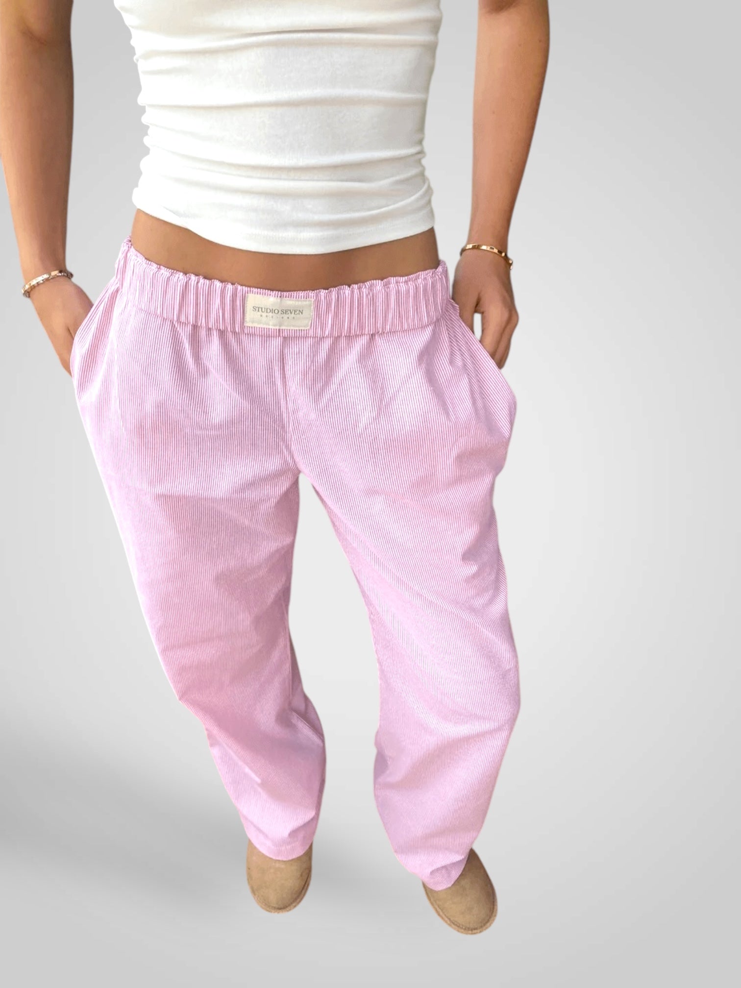 Bella | Pantalones de estar por casa para mujer - Cintura elástica LuvaModa