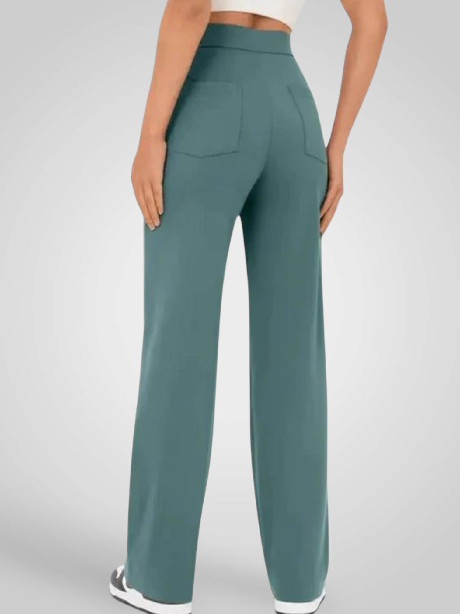 Alvia | Pantalones casuales de cintura alta para mujer LuvaModa