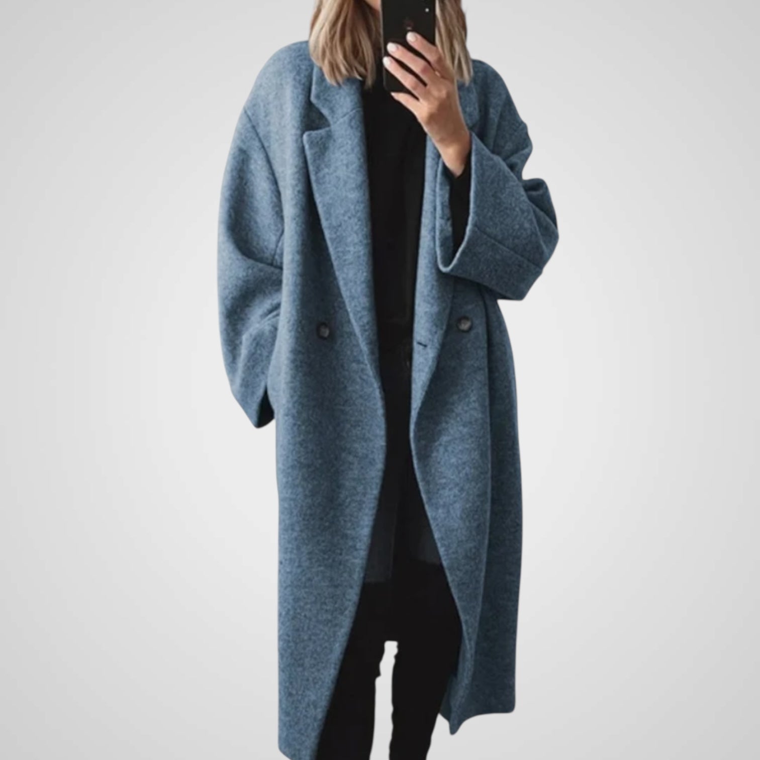 Ley | Chaqueta larga clásica de invierno para mujer Luvamoda
