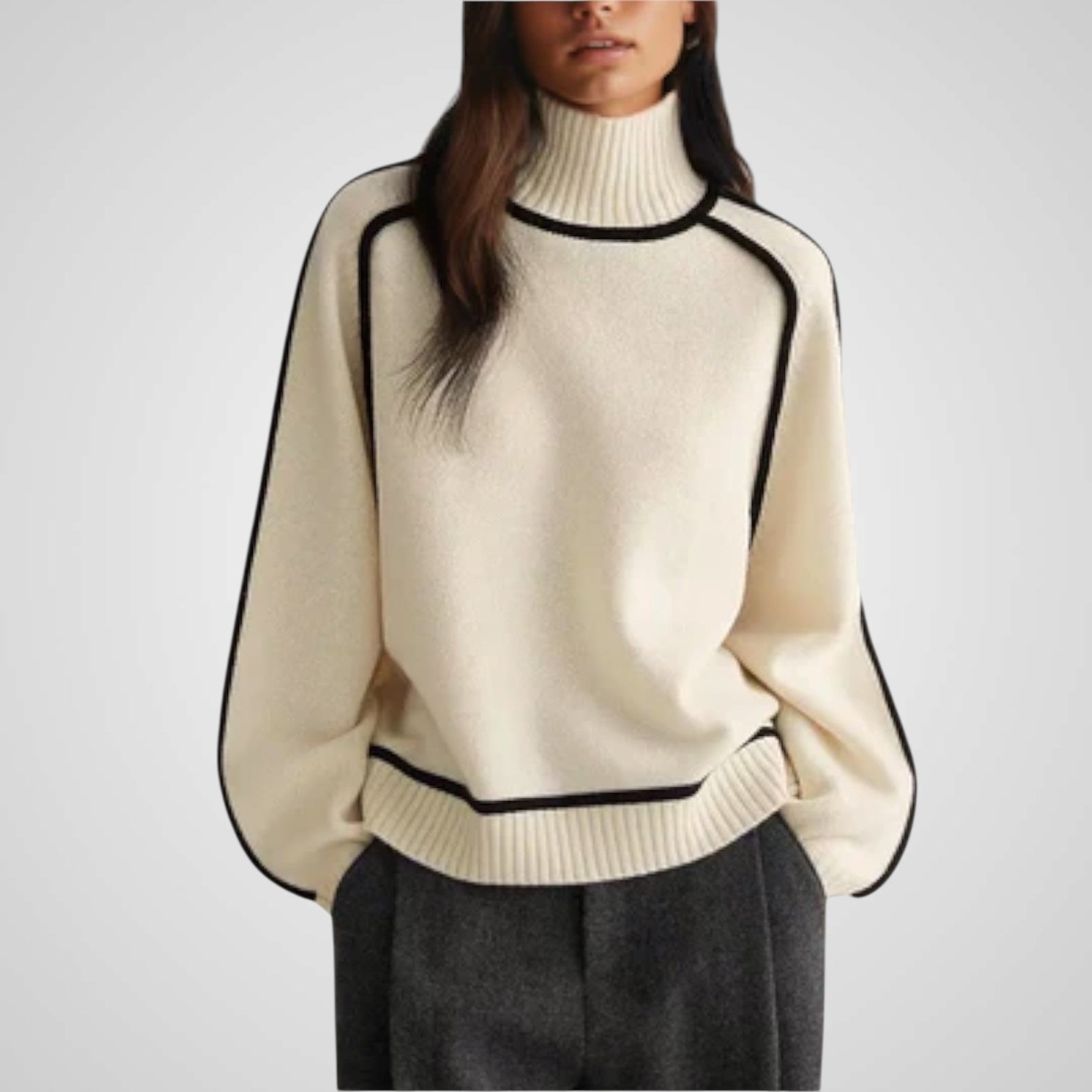 Dora | Suéter de cuello alto suave y elegante Luvamoda