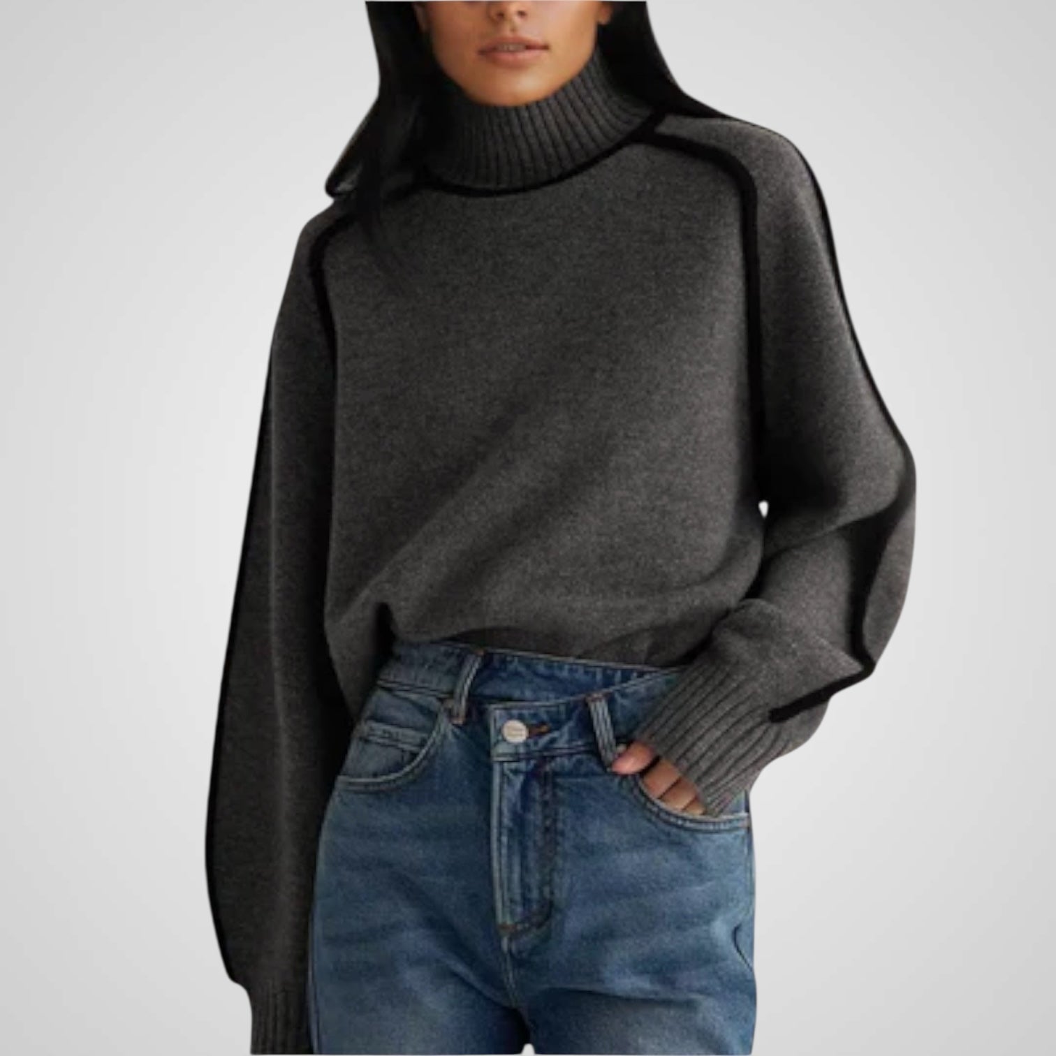 Dora | Suéter de cuello alto suave y elegante Luvamoda