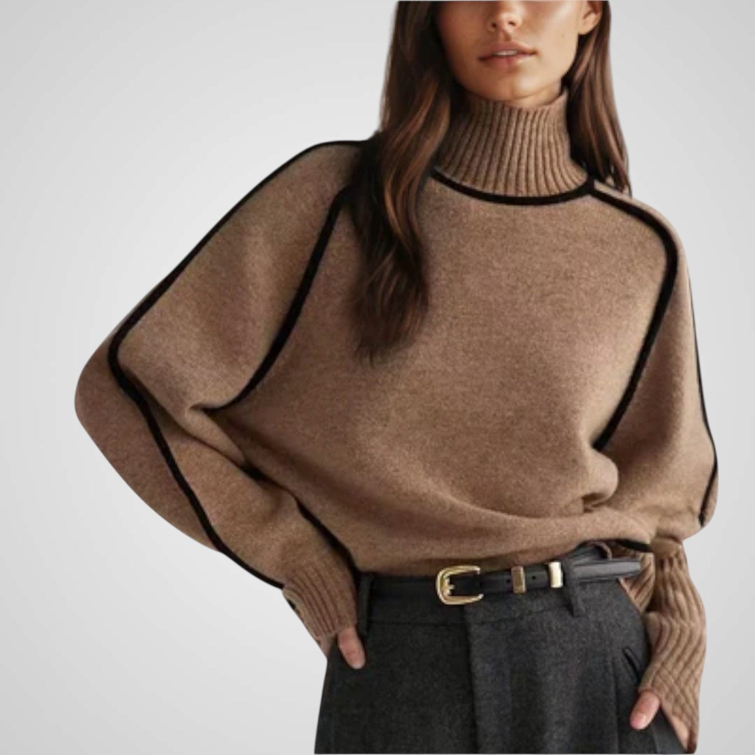 Dora | Suéter de cuello alto suave y elegante Luvamoda