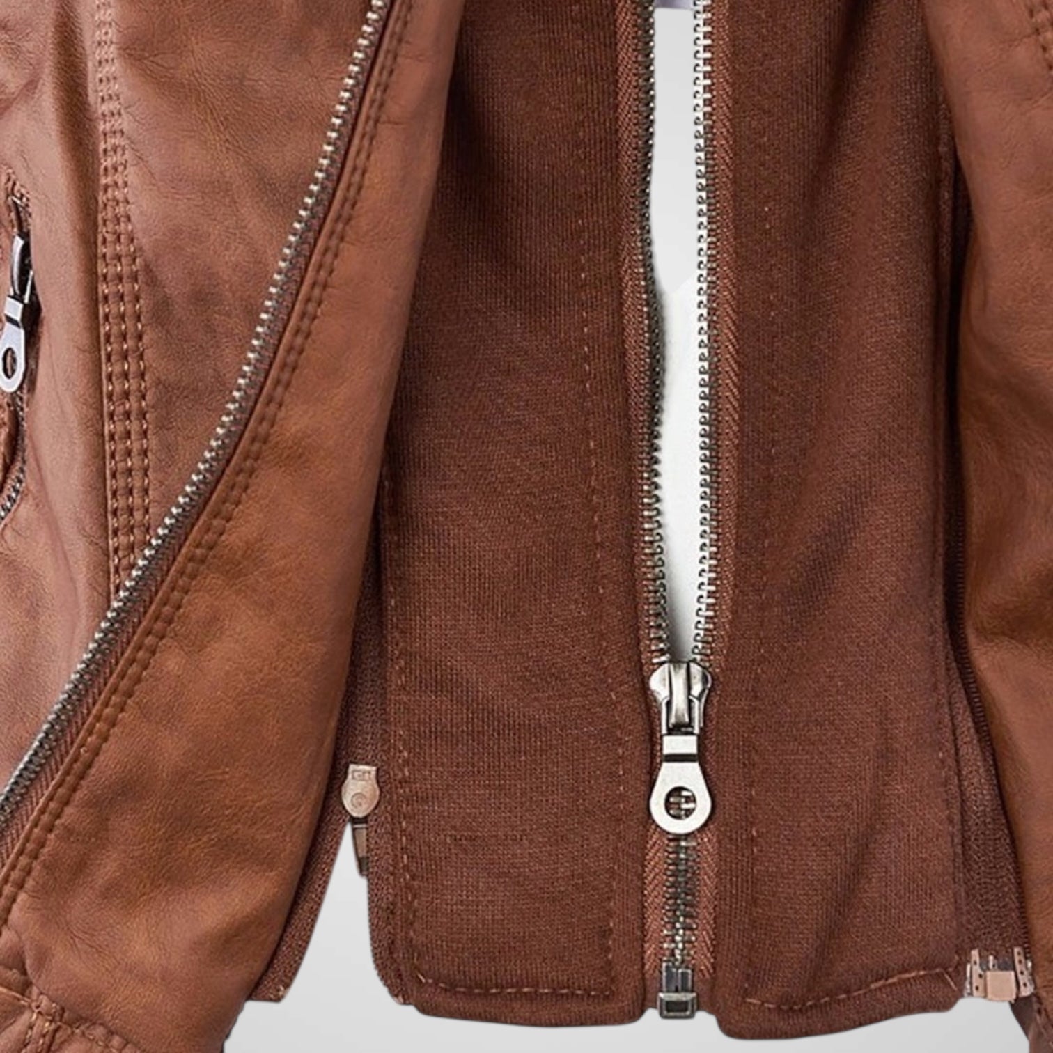 Olivia | Chaqueta de cuero impermeable con capucha para mujer Luvamoda