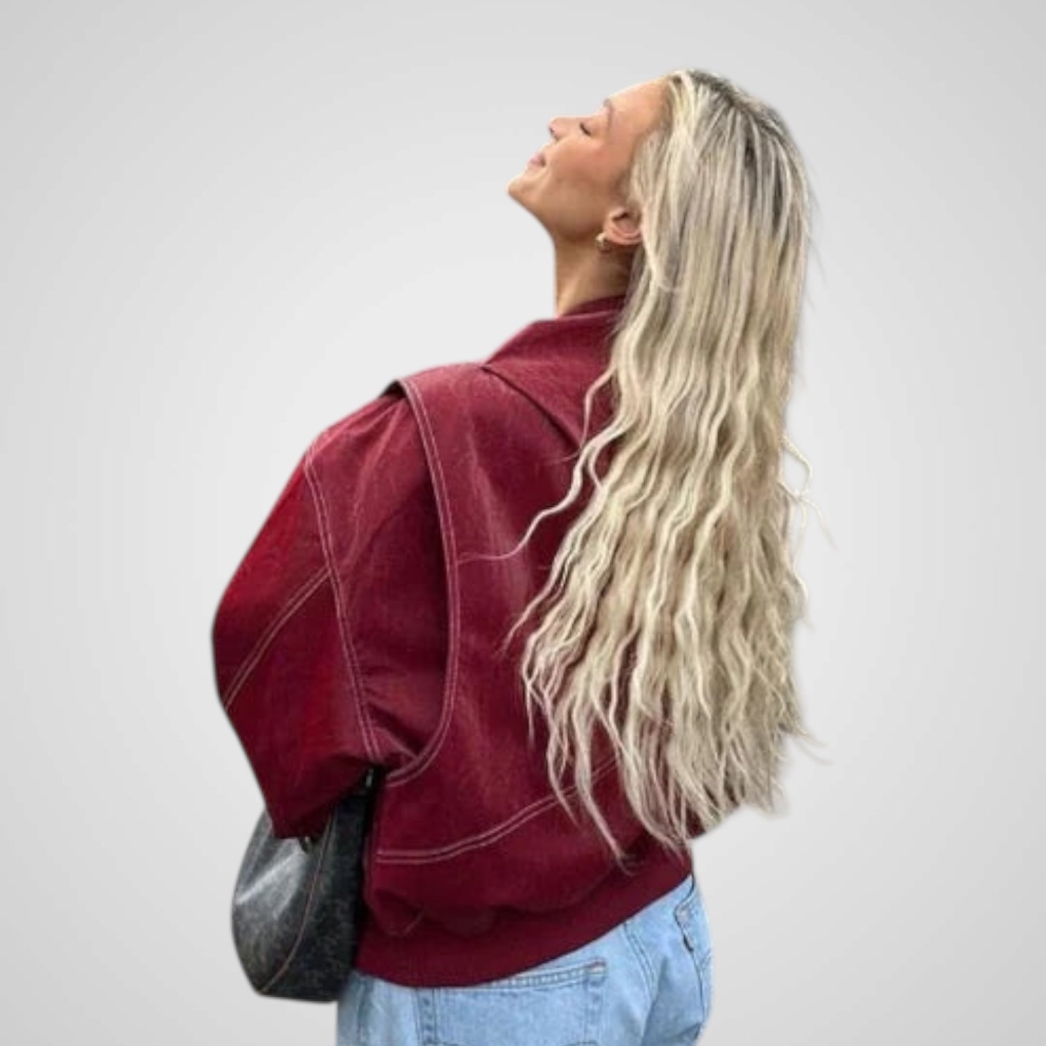 Sabrina | Chaqueta de cuero holgada Luvamoda