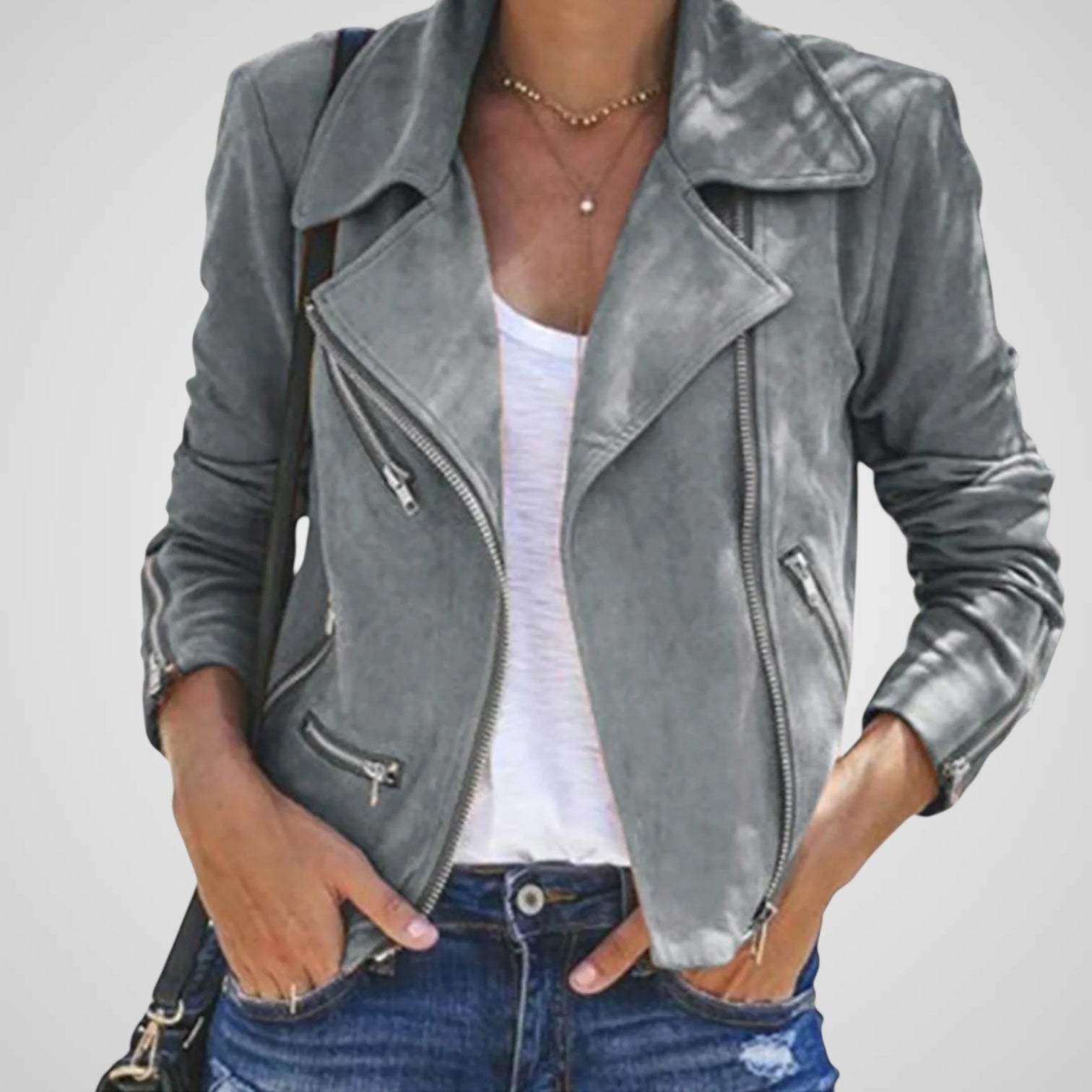 Fura | Chaqueta de cuero estilo motero Luvamoda