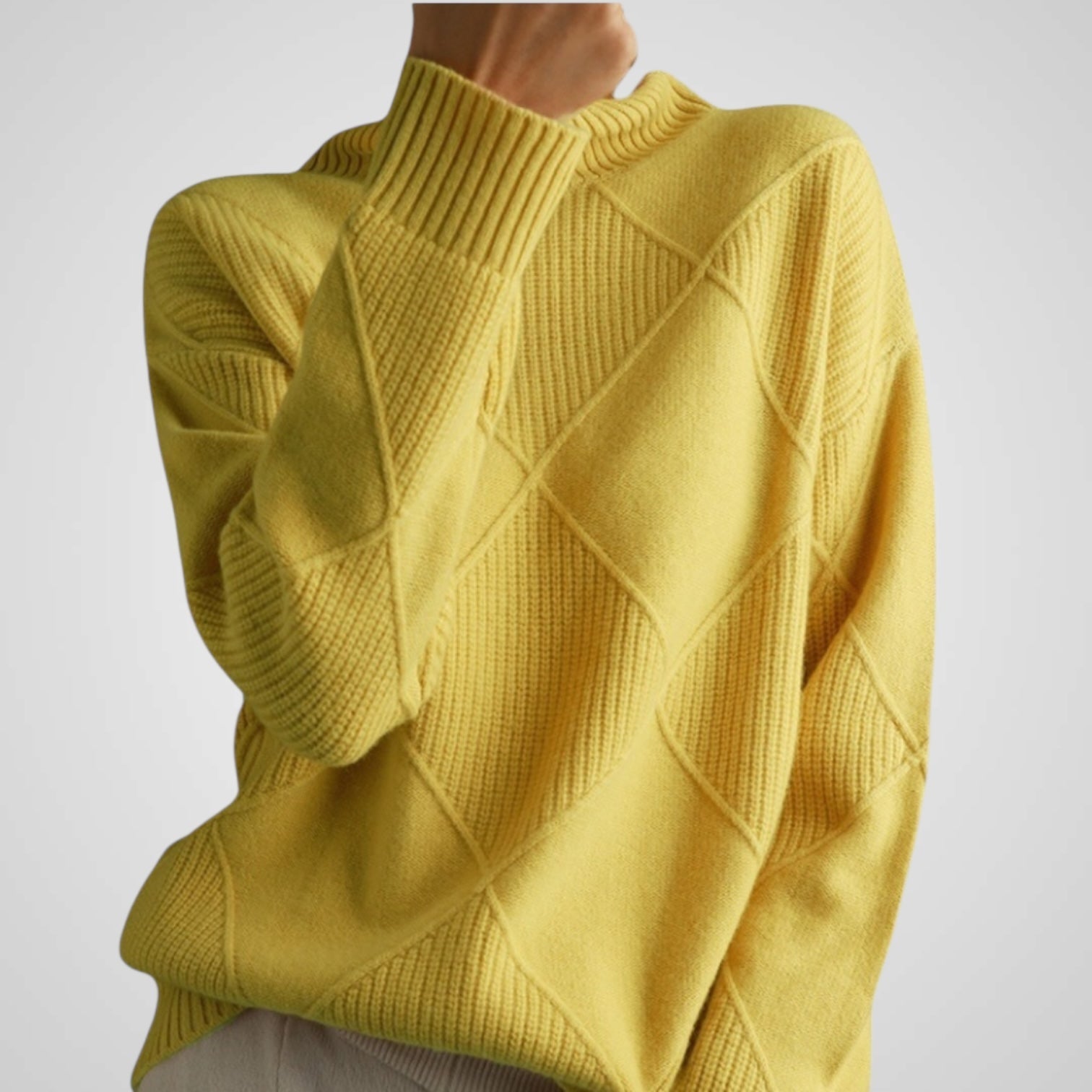 Ava | Suéter de cuello alto de cachemira para mujer Luvamoda